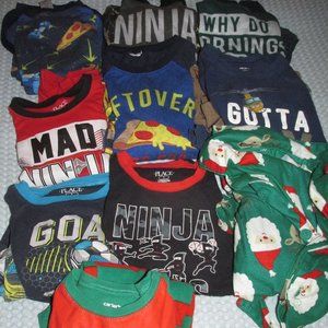 Boys Pajamas - TCP & Carter's sizes 7,8 & 7/8 - bundle of 10!